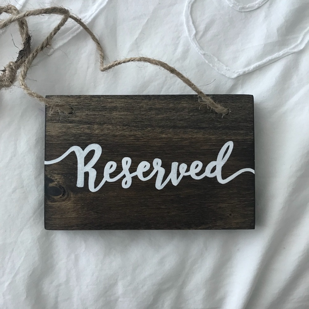 Reserved sign